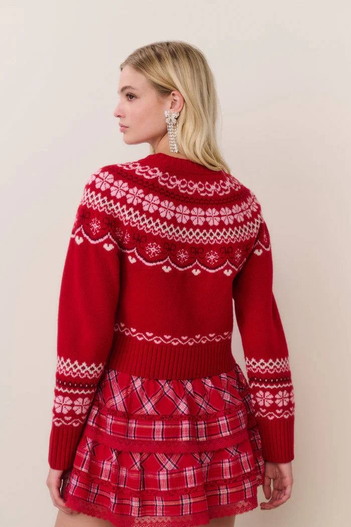 2 Colors! LSF Shantae Wool Fair Isle Cardigan