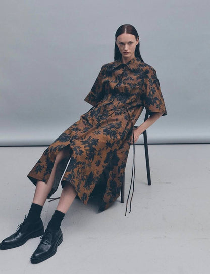 LM Ivy Cotton ShirtDress Midi Dress