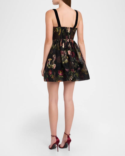 CC Pheobe Bustier Silk-linen Midi & Mini Dress