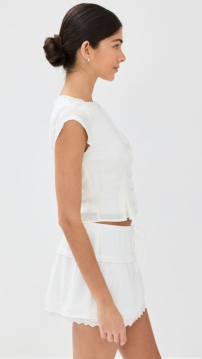 Ref Valetta Two Piece | Top Mini Skirt | Organic Cotton-Viscose Set