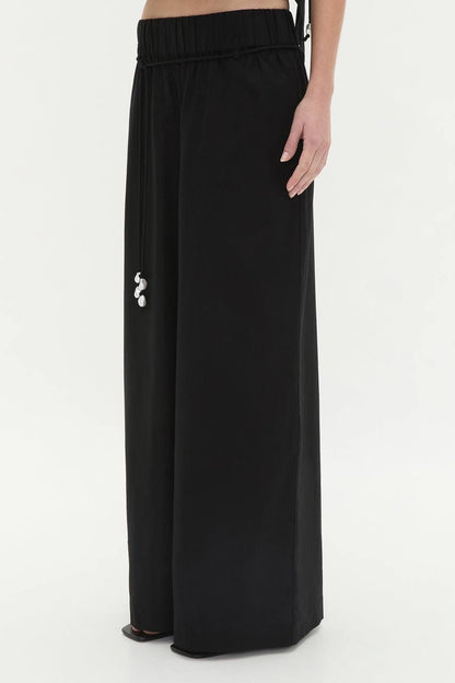 3 Colors! AJ Dessie Belted Relaxed Linen-Cotton Pants