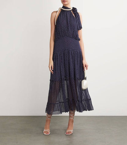 RX Pussybow Abi Viscose Midi Dress