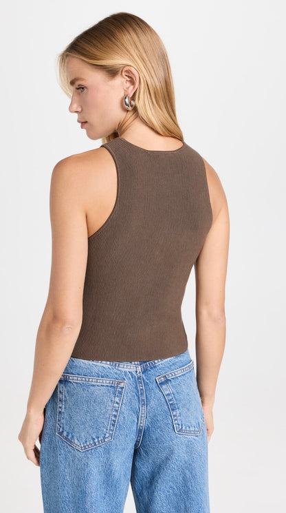 Ref Hudson Cotton Ribbed Sweater Tank Top