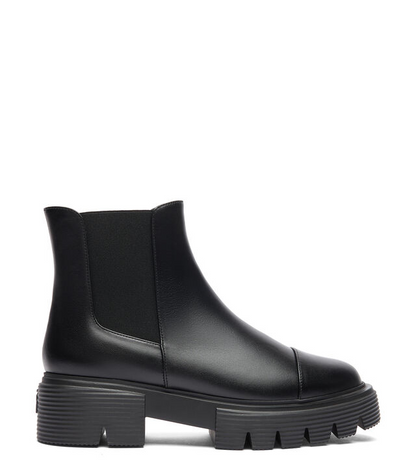 SW Nolita Chelsea Black Calfskin Leather Bootie 45mm Block Heel Boot