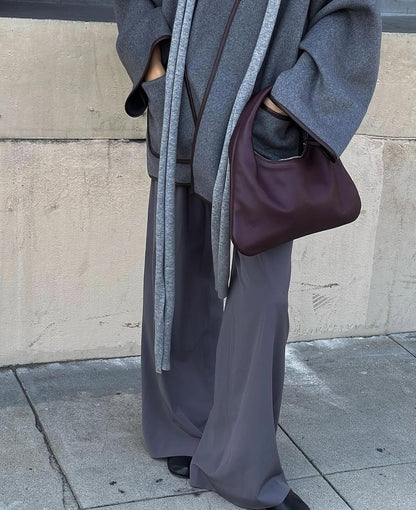 HS Wool-Blend Blanket Short Coat