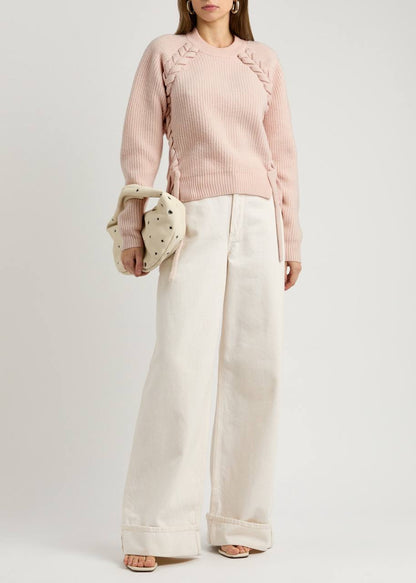 IM Noelia Whipstitch Merino Wool Sweater