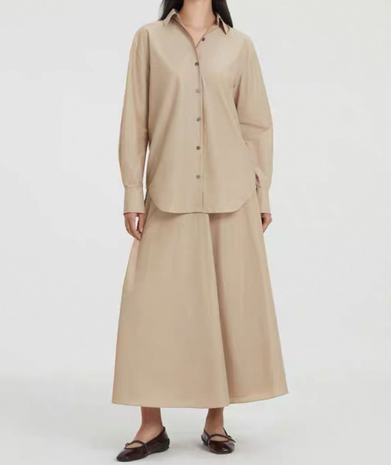 TH Midi Circle Skirt in Cotton-Blend