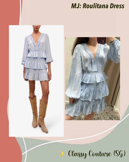 MJ Roulitana Tiered Ruffle Mini Dress