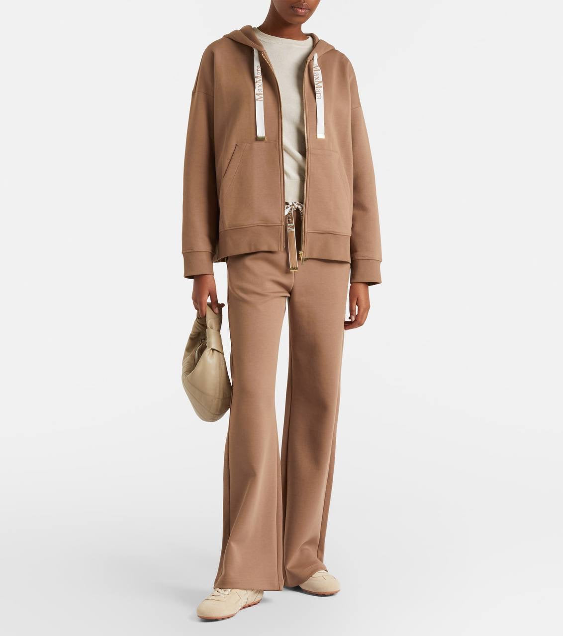 5 Colors! MM Technical Cotton-blend Jersey Zip-Up Sweatshirt Hoodie