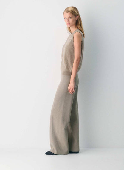 4 Colors! ARZ Soft Viscose-blend Knit Souvenir Pant