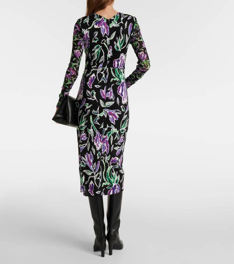 DVF Vivienne Floral Midi Dress