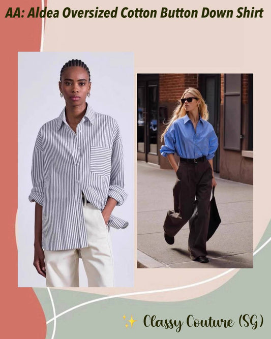AA Aldea Oversized Cotton Button Down Shirt