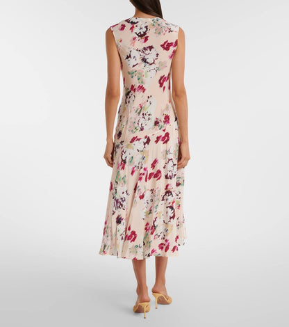 UJ Elowen Bias Cut Silk Midi Dress
