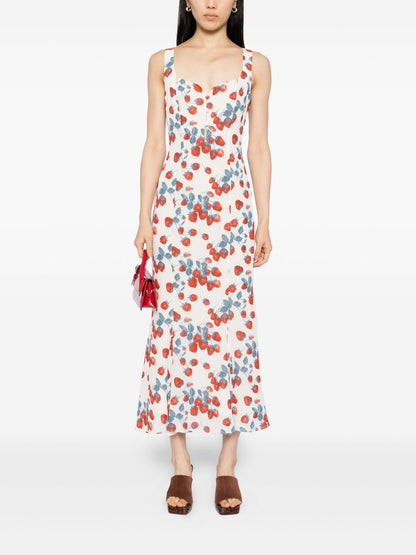 2 Prints! Ref Laine Viscose Midi Dress