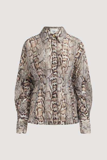 AJ Murphie Linen Blend Tailored Long Sleeve Shirt