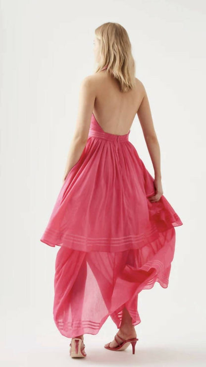 AJ Bungalow Sienna Silk-Blend Maxi Dress