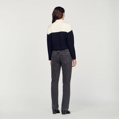 Killim Color Blocked Cropped Cardigan