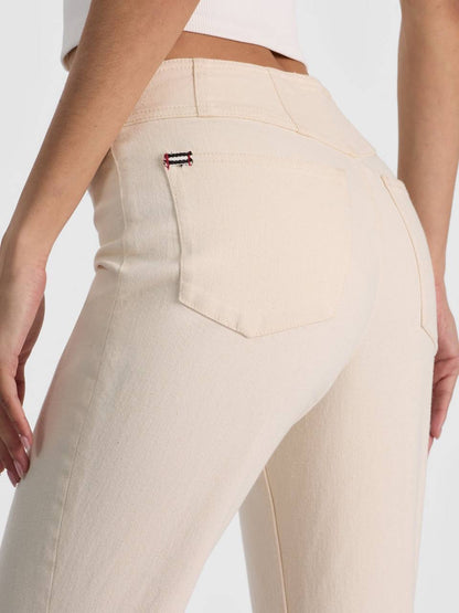 AO Chelsea Cropped Flare Stretch-cotton Jeans