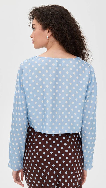 PSE Tillie Long Sleeve Viscose-blend Twist Top