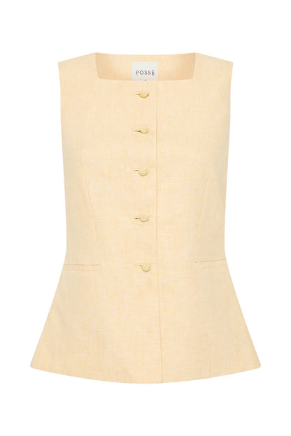 PSE Rio Linen Vest | Trousers | Emma Pencil Midi Skirt | Set