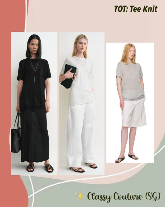 TOT Lyocell-Cashmere Oversized Tee Knit Long Shirt