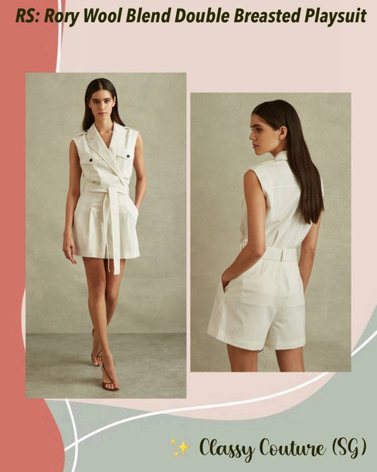 RS Rory Wool-Blend Double Breasted Playsuit