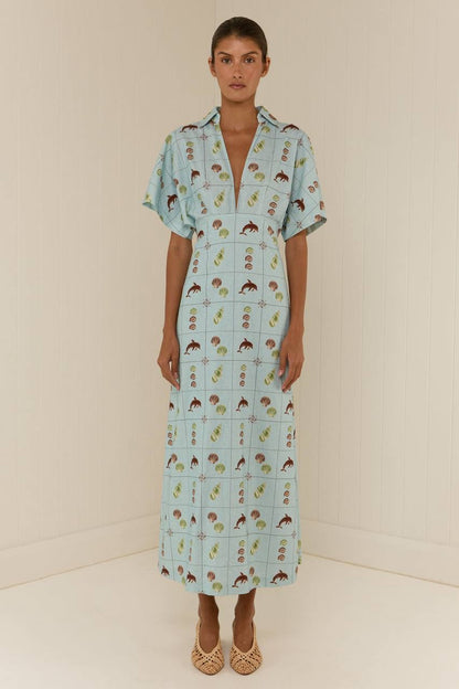 PN Jasmine Linen Midi Maxi Dress