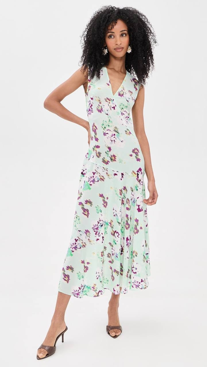 UJ Elowen Bias Cut Silk Midi Dress