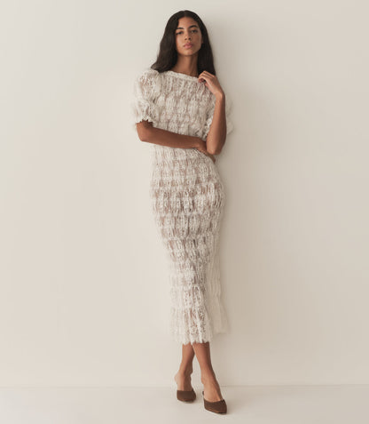 DN Raquella Cotton-Blend Lace Midi Dress