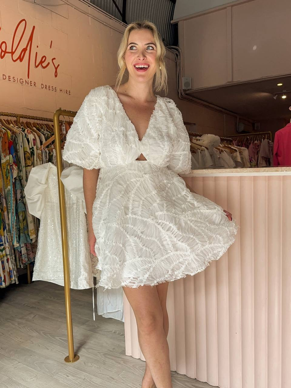 AJ Florential Swing Mini Dress