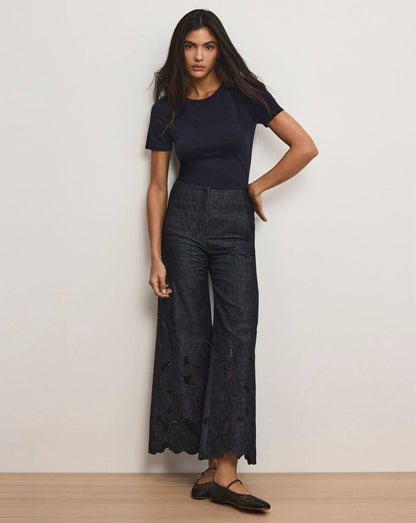 VB Mirielle Eyelet Tank Top | Kiki  Jacket | Osborne Wide-Leg Pant | Set
