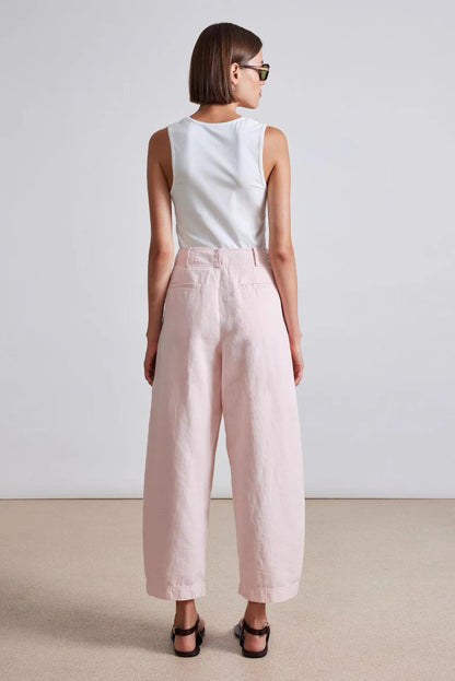3 Colors! AA Bari Crop Trouser Pants in Pin Stripe | Thyme | Rosa