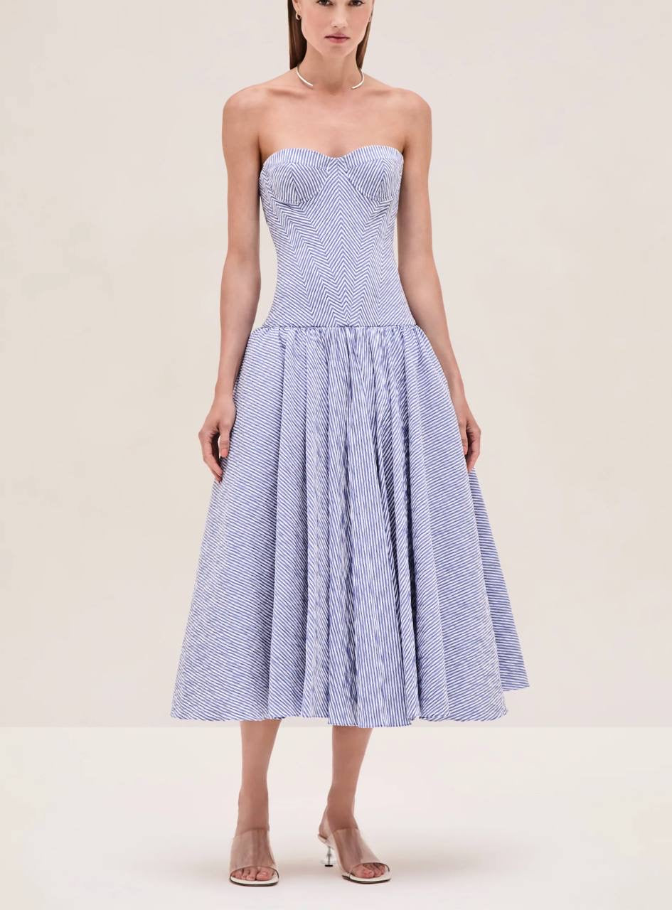 ALX Summers Ramie Midi Dress