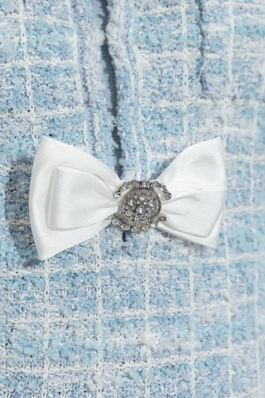 SP Blue Check Collar Mini Dress