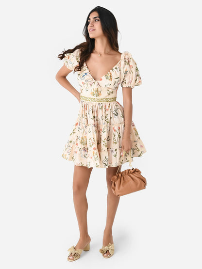 AB Manzanilla Paraiso Cotton Mini Dress