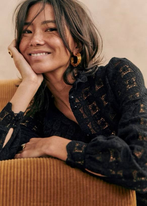 SZ Chlo Sheer Cotton Lace Shirt