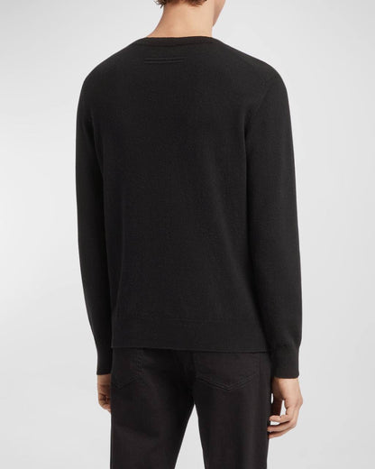 ZN Men's Cashseta Cashmere and Silk Crewneck Sweater