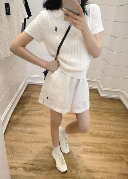 8 Colors! RL Women’s Linen Woven Lounge Shorts