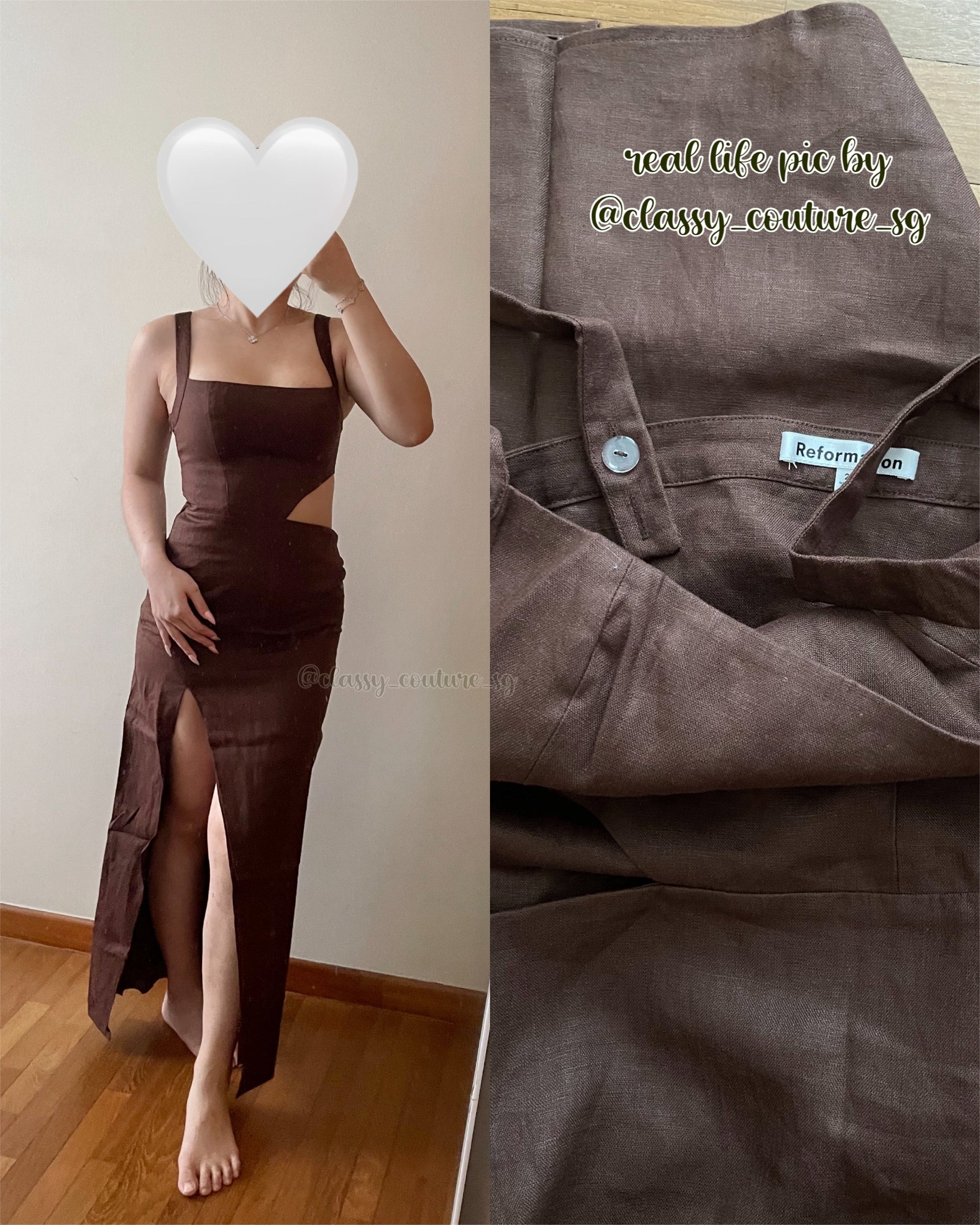 SALE! Ref Satori Linen Midi Dress Classy Couture (SG) SALE! Ref Satori Linen Midi Dress Classy Couture (SG)