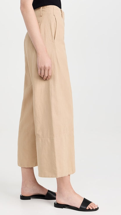 AA Malou Wide Leg Linen-Cotton Pants