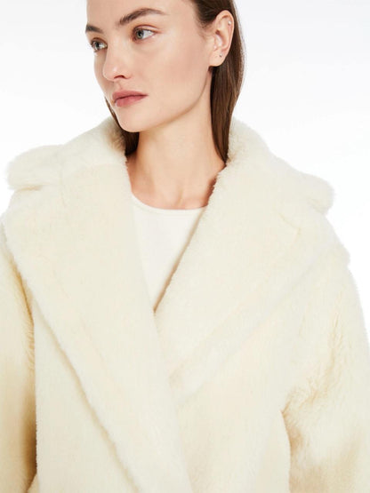 MM Short Teddy Bear Icon Alpaca-Wool-Silk Coat Jacket