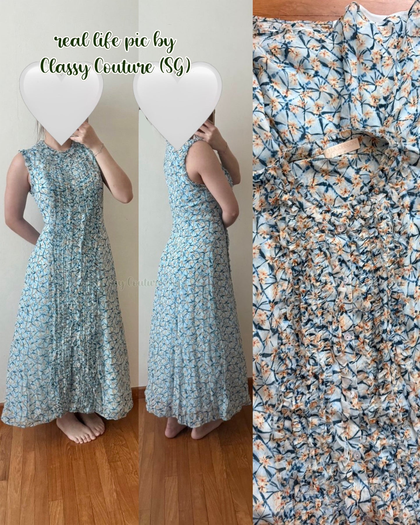UJ Claudine Ruffled Silk Midi Dress