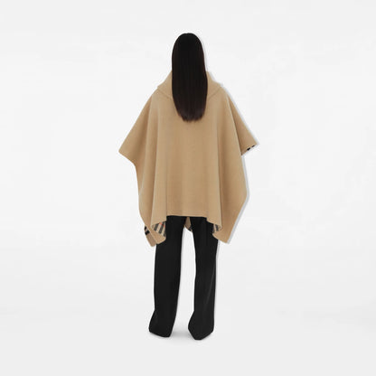 4 Colors! BBR Cashmere Reversible Hooded Cape