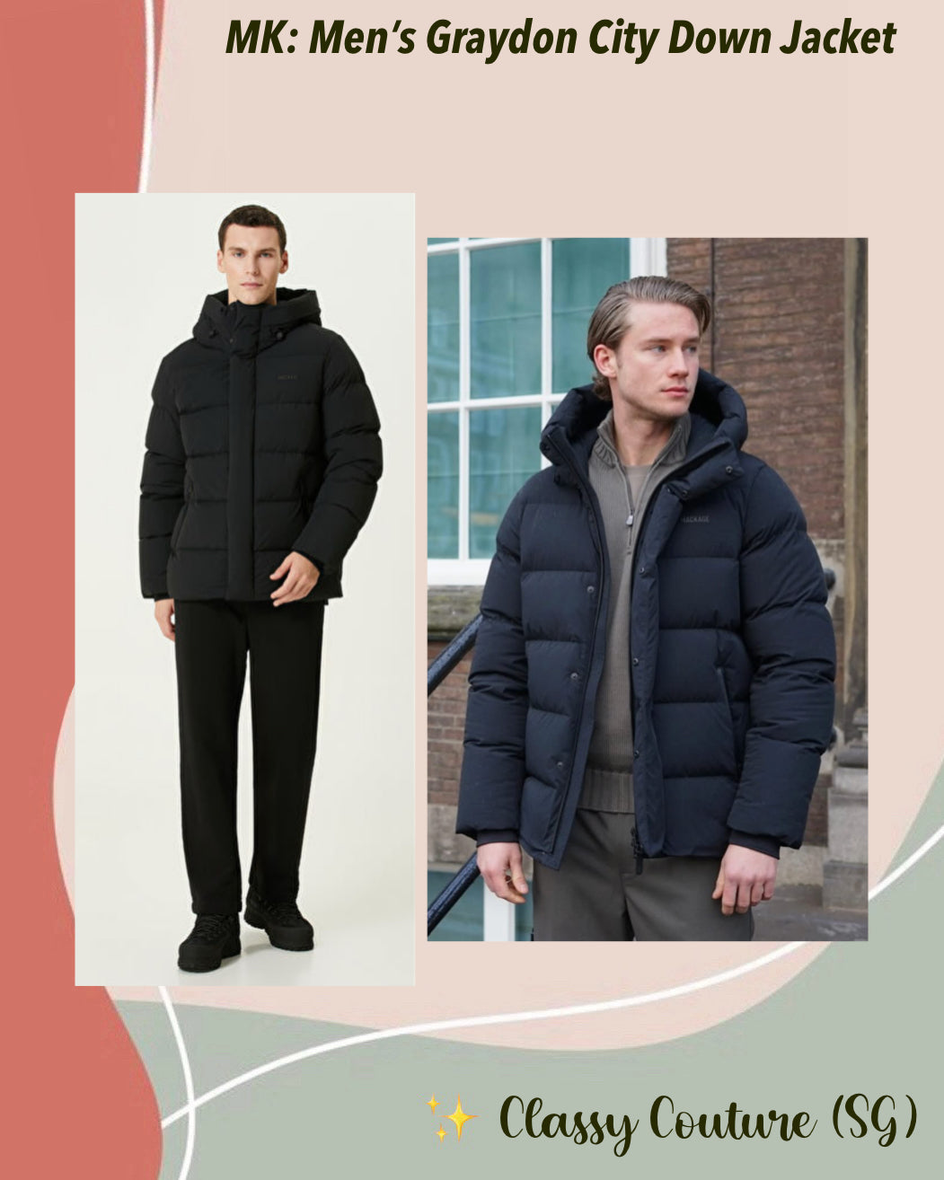 MK Men’s Black Graydon City Down Jacket