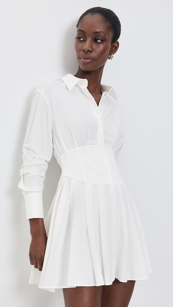 AO Edie Corset Viscose-blend Mini Dress