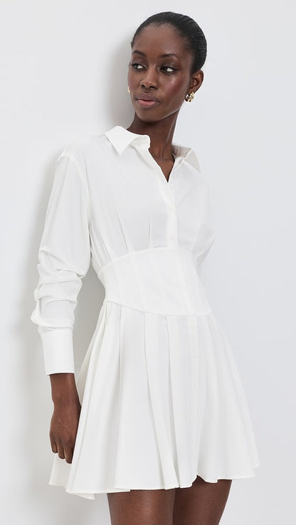 AO Edie Corset Viscose-blend Mini Dress