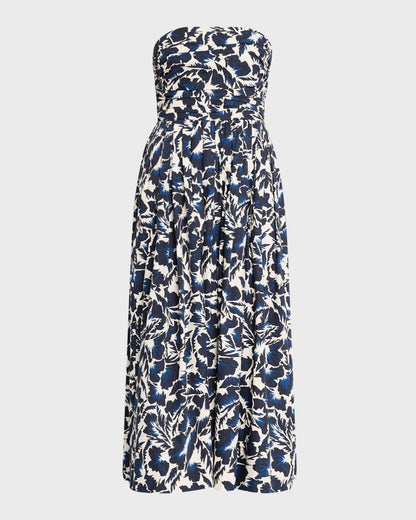3 Colors! ALC Tate Strapless Cotton Midi Dress