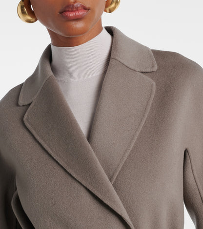 MM Esturia Wool Broadcloth Belted Midi Coat