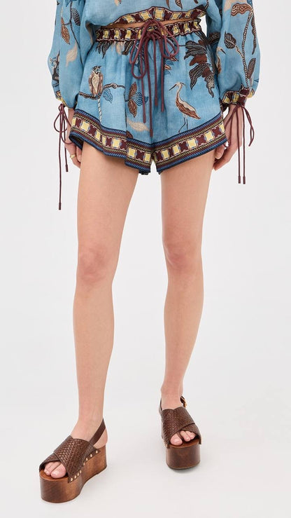 ALM Georgie Ramie Drawstring Top | Linen Shorts | Set