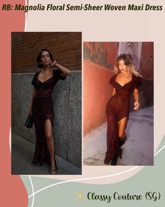 Restock! RB Magnolia Sheer Viscose Maxi Dress